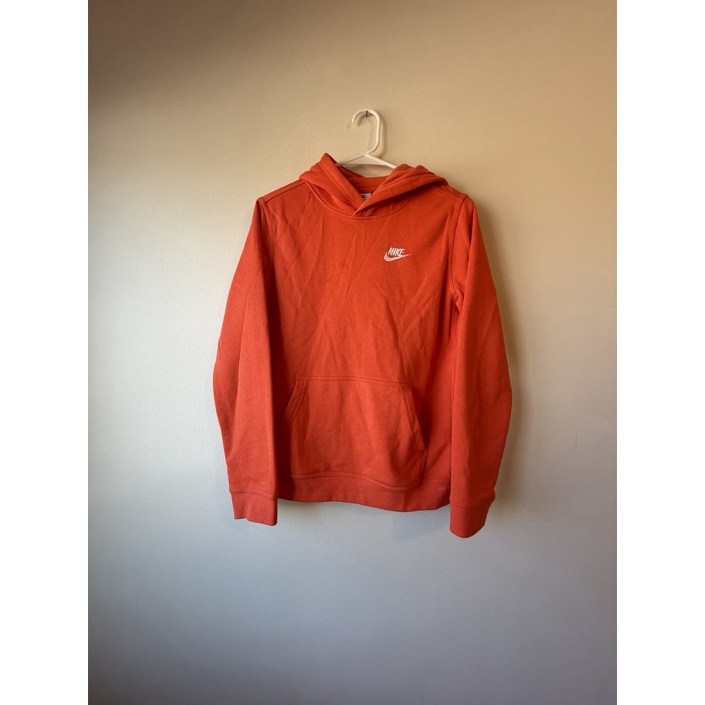 Nike Essential Orange Hoodie‎ – Classic Look, Everyday Comfort (Youth) XL